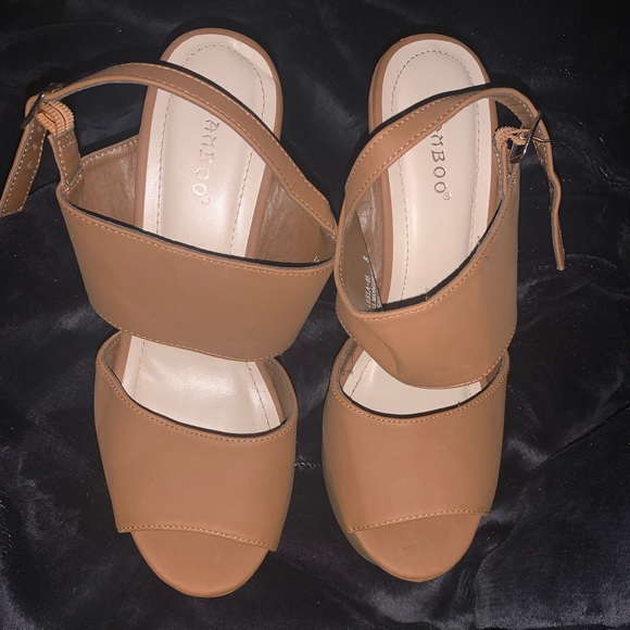 Bamboo platform heels from Chartlotte Russe - Picture 2 of 5